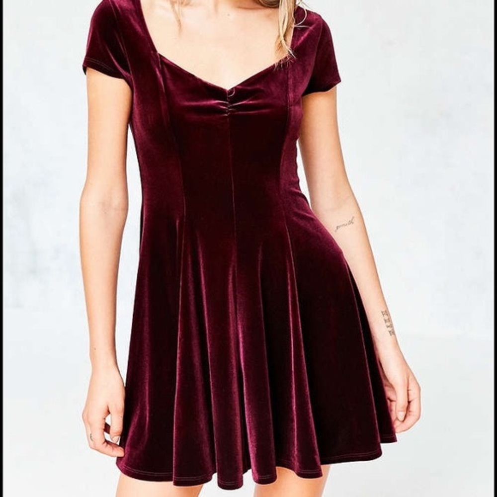 Urban Outfitters velvet skater dress